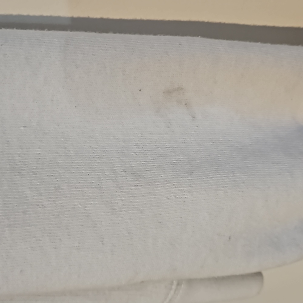 Victoria's Secret PINK Womens M Pullover Sweatshirt Kangaroo Pocket Off White - Picture 4 of 6